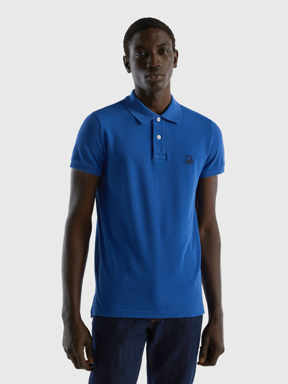 Benetton muscle sale fit polo