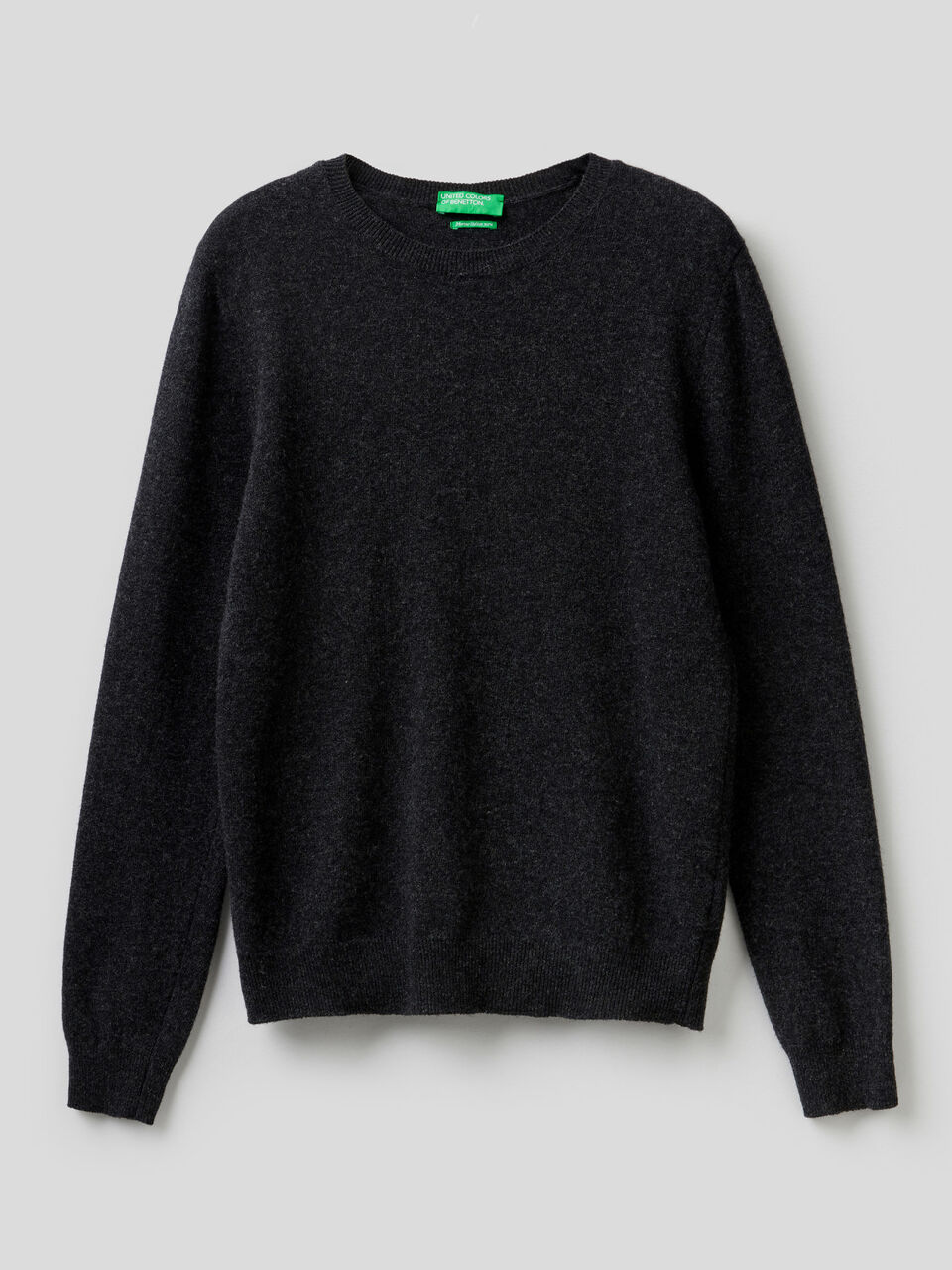 Crew neck sweater in pure virgin wool image number 1