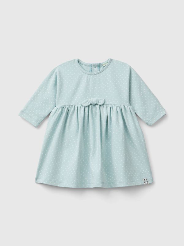 Patterned dress with bow New Born (0-18 months)