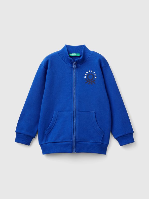 Sweatshirt in organic cotton with zip Junior Boy