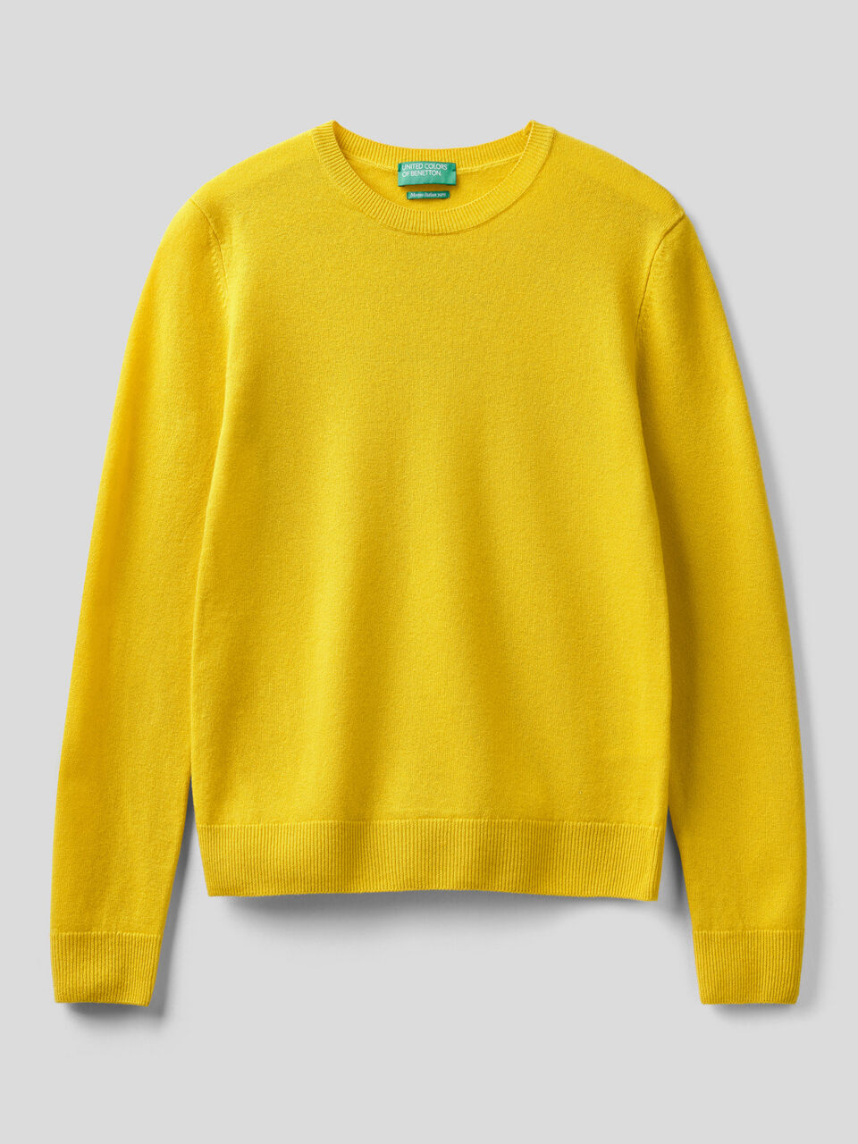 Crew neck sweater in pure virgin wool image number 1