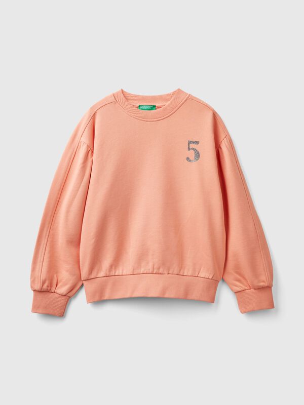 Sweatshirt with front and back print Junior Girl