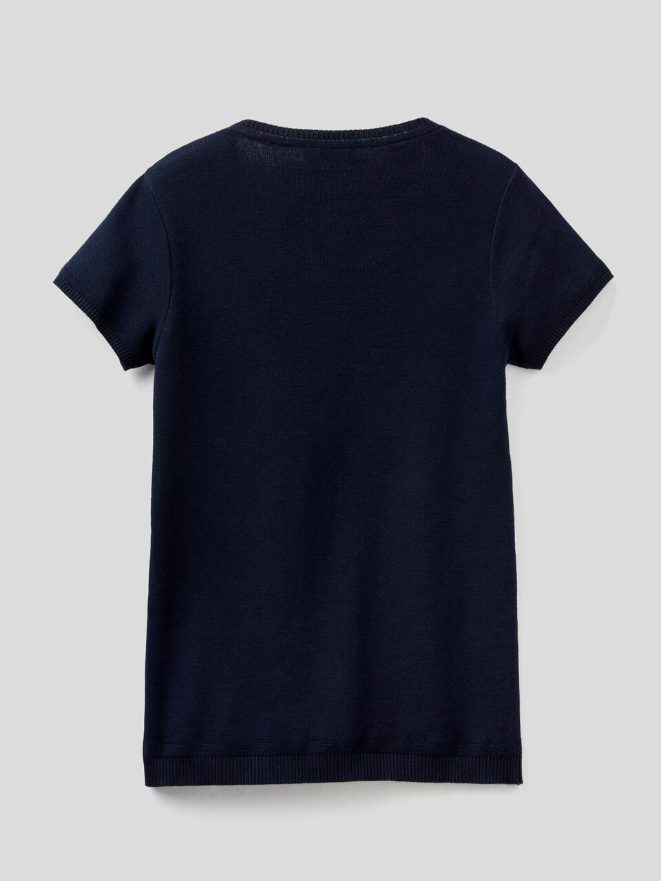 Short sleeve sweater in 100% cotton image number 2
