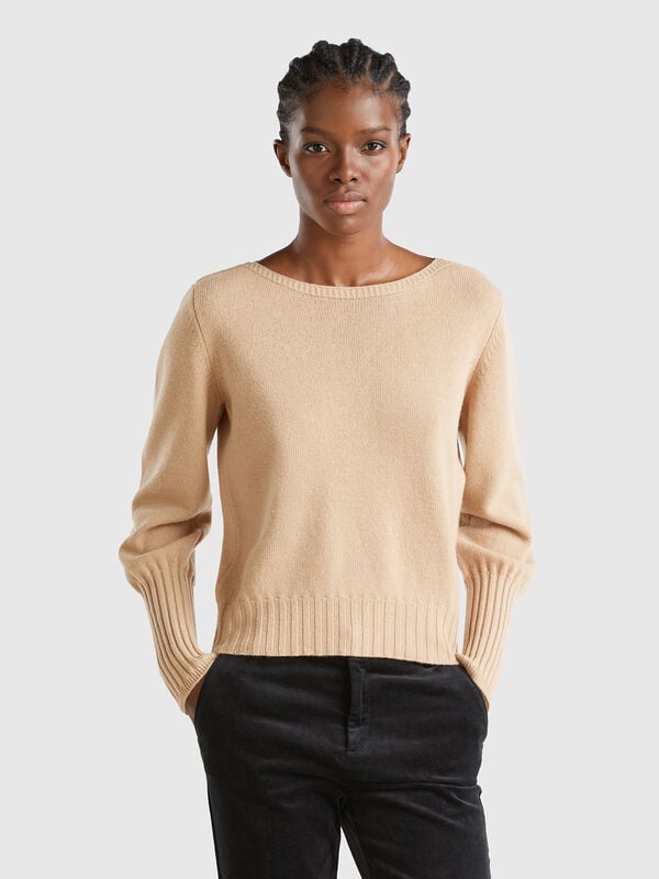 Boat neck sweater Women
