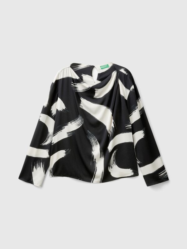 Patterned flowy blouse Women