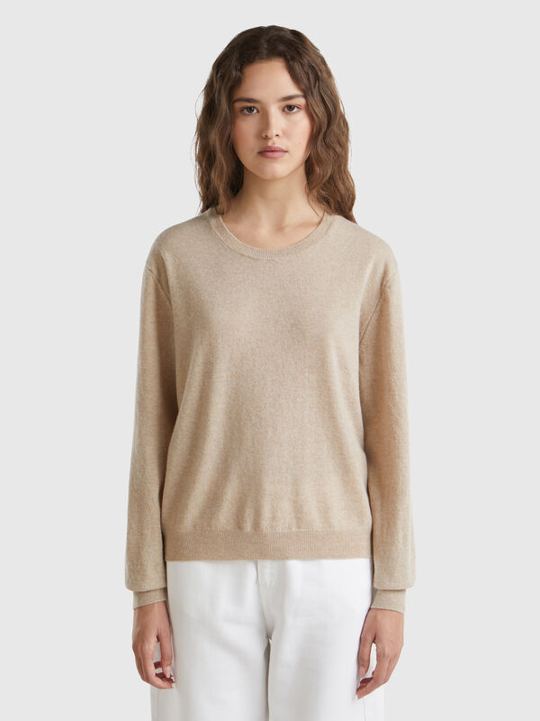Relaxed fit pure Merino wool sweater Women