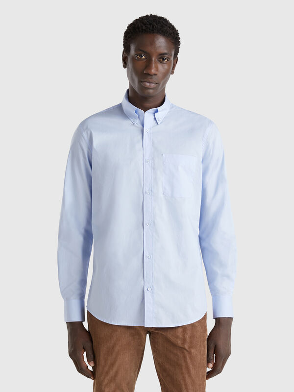 Organic cotton button down shirt Men