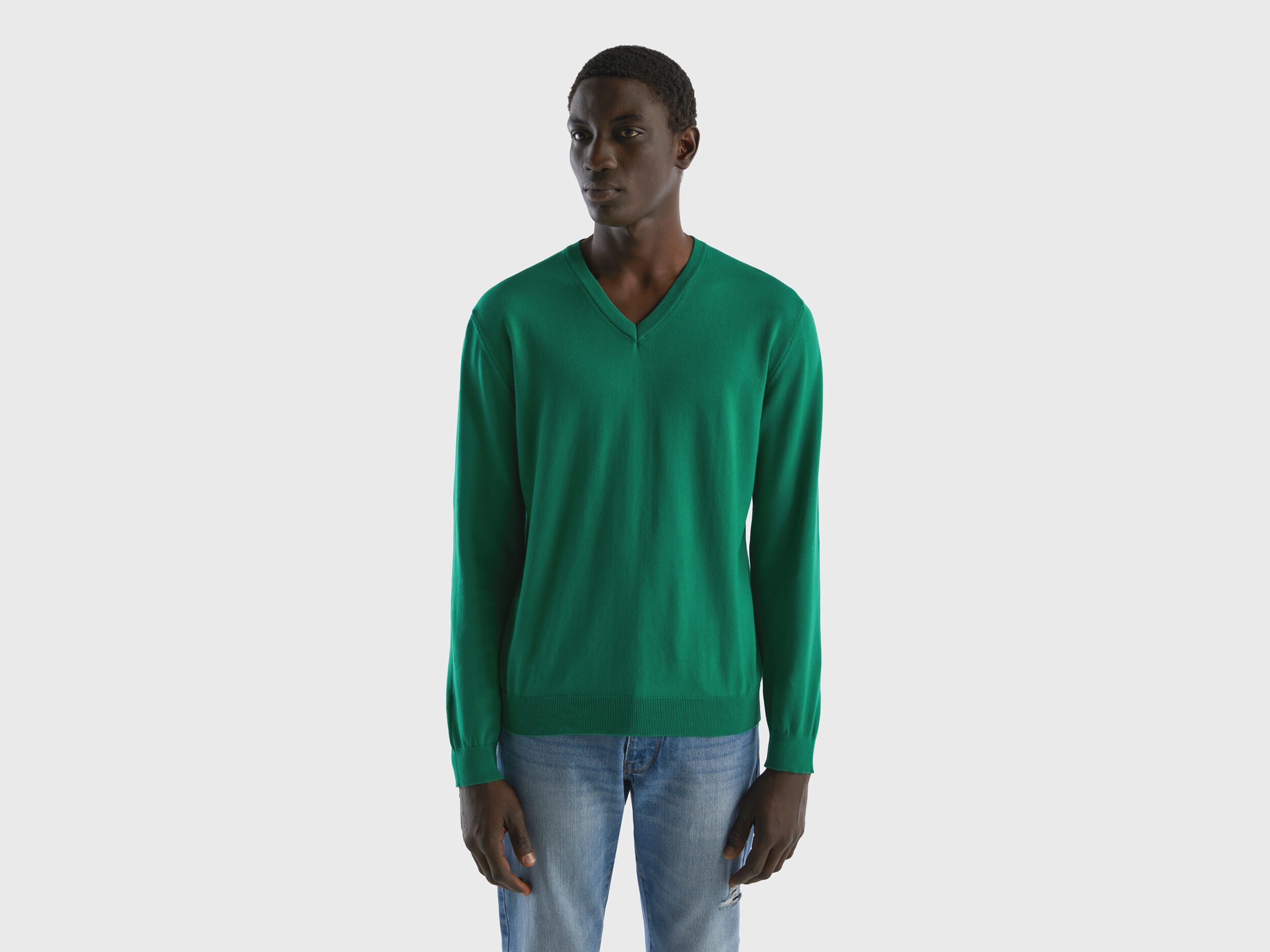 Green v neck sweater sales mens