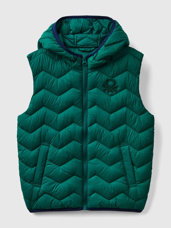 Padded vest with hood Junior Boy