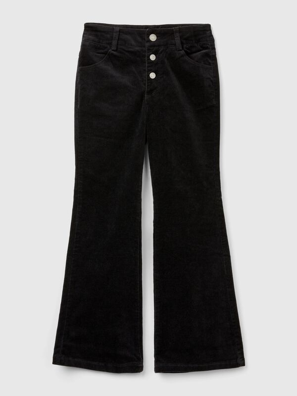 Flare fit velvet trousers  Junior Girl