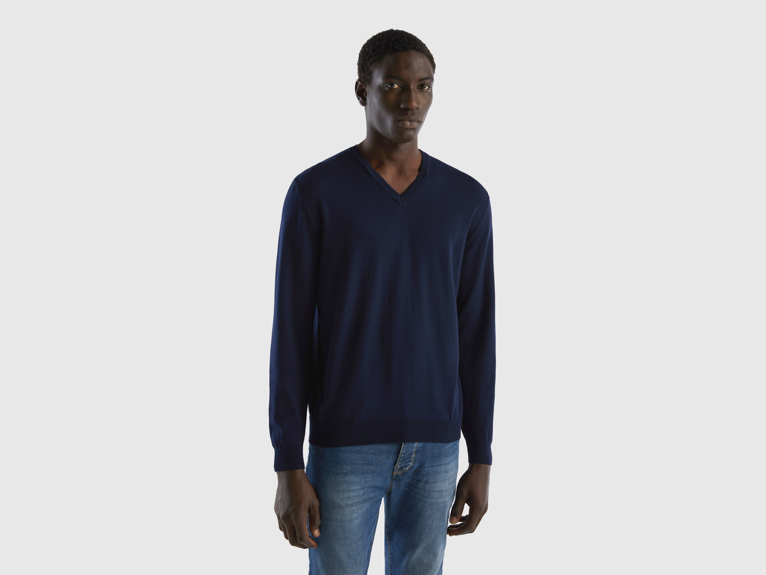 Men s V Neck Sweaters New Collection 2024 Benetton
