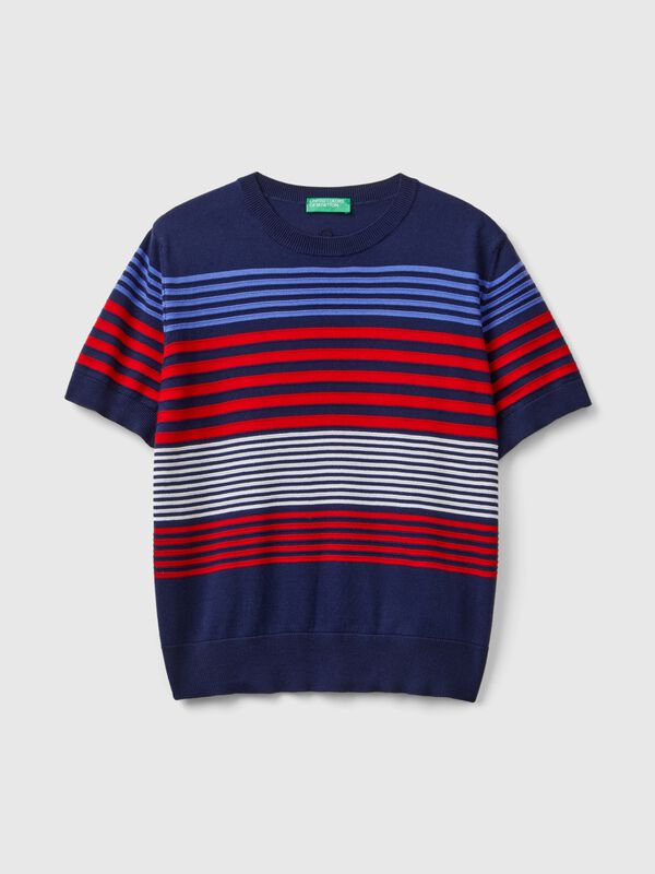 Short sleeve top with stripes Short sleeve top with stripes Women
