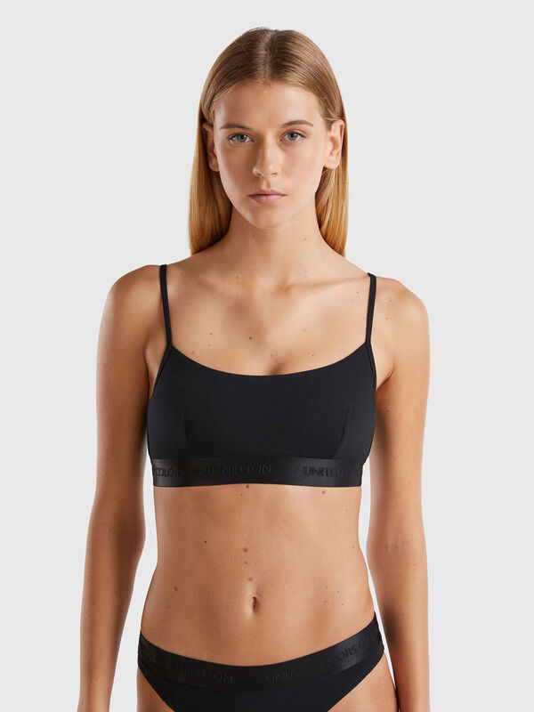 Bra in stretch cotton Women