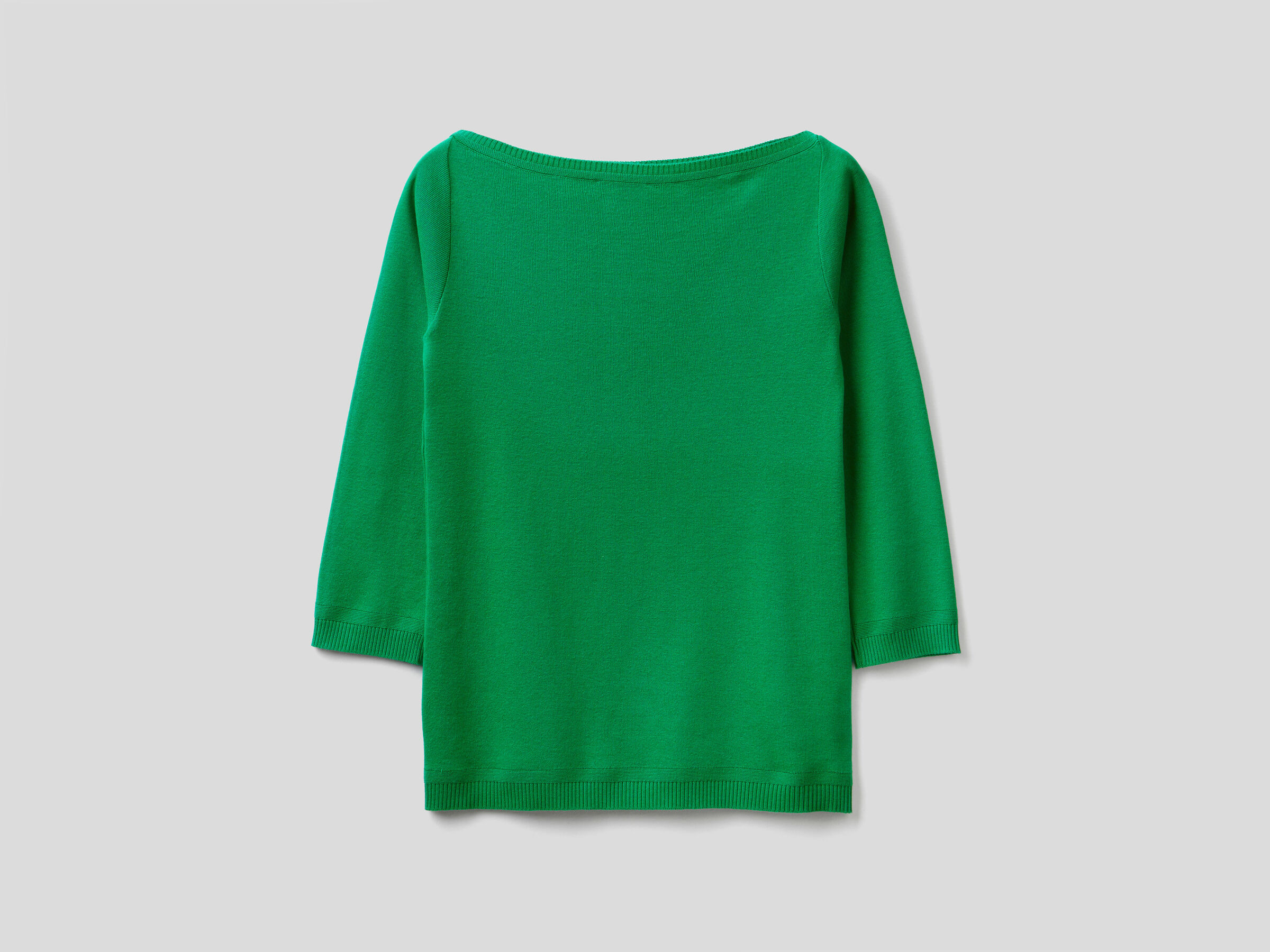 100% cotton boat neck sweater image number 5
