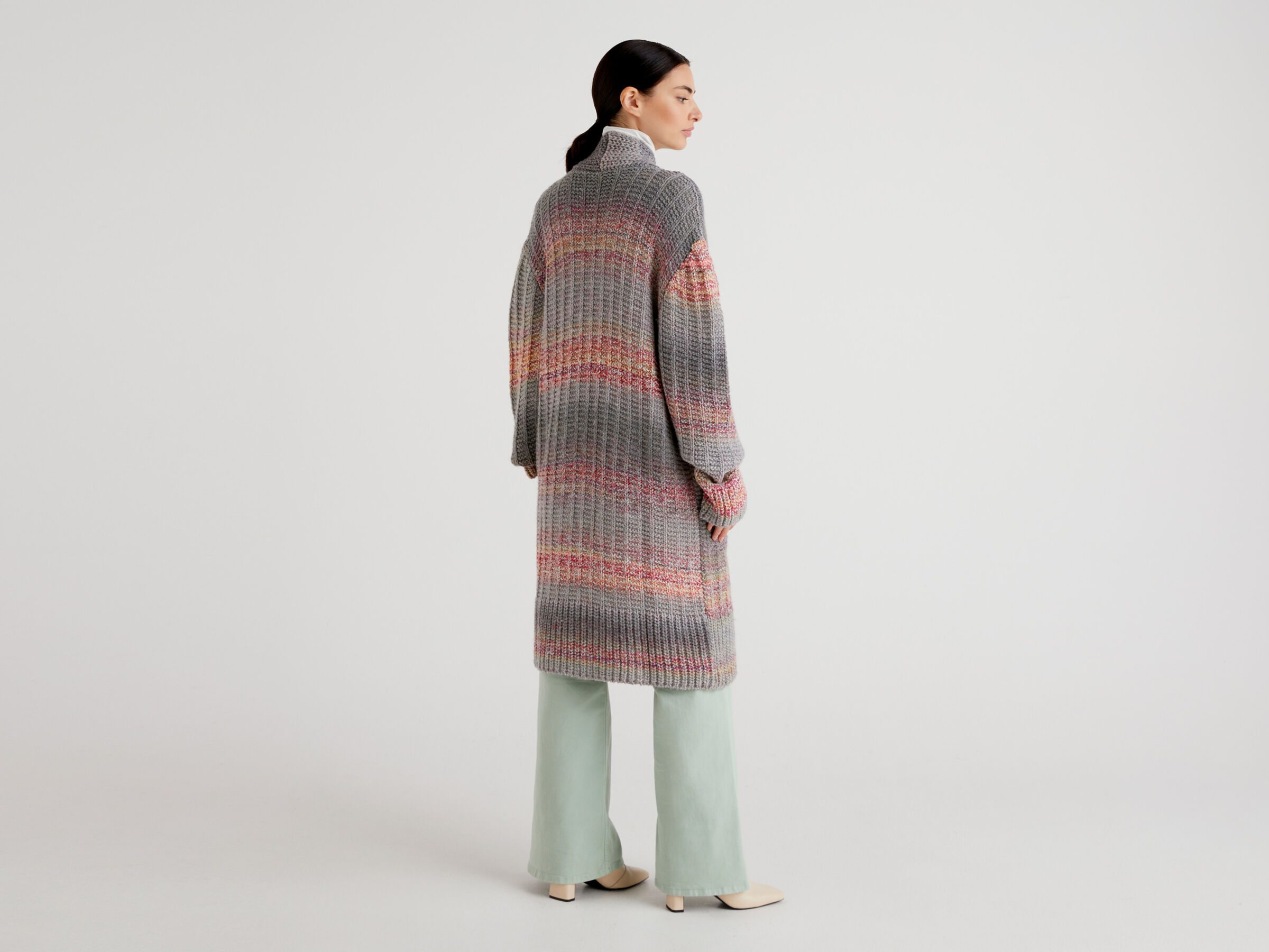 Faded knit coat image number 2