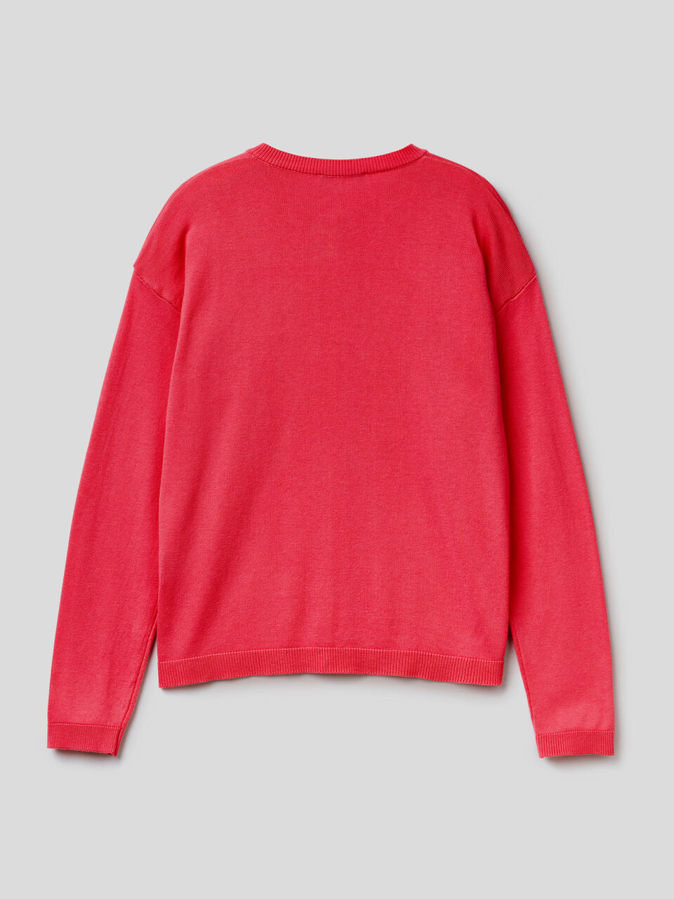 Crew neck cardigan with buttons image number 2