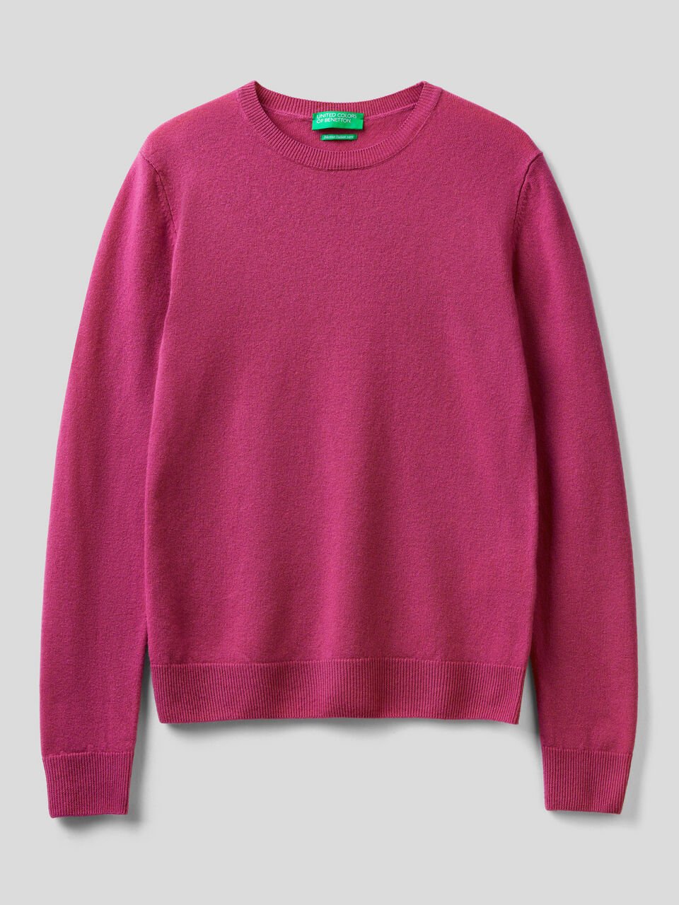 Crew neck sweater in pure virgin wool image number 1