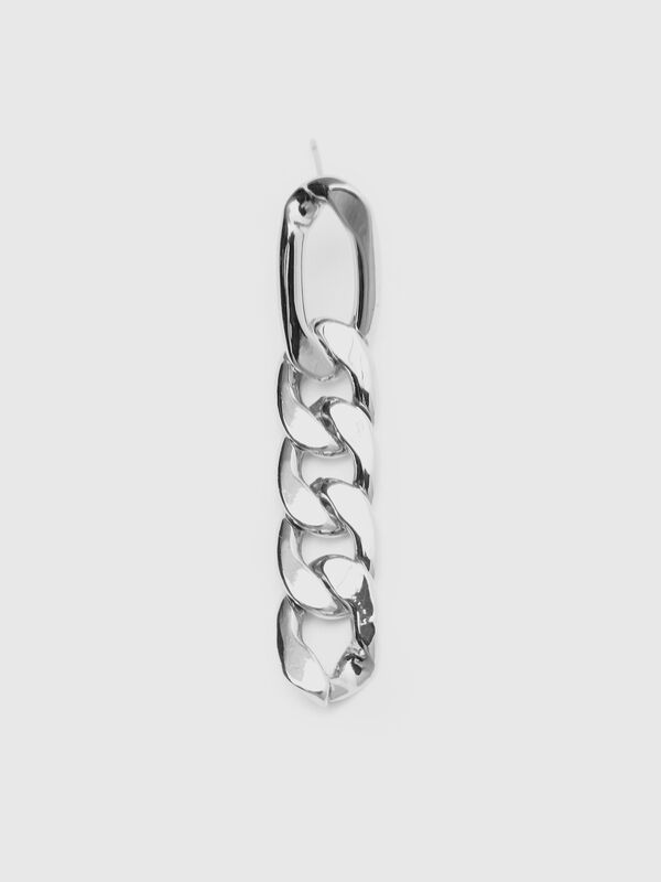 Silver chain pendant earrings Women