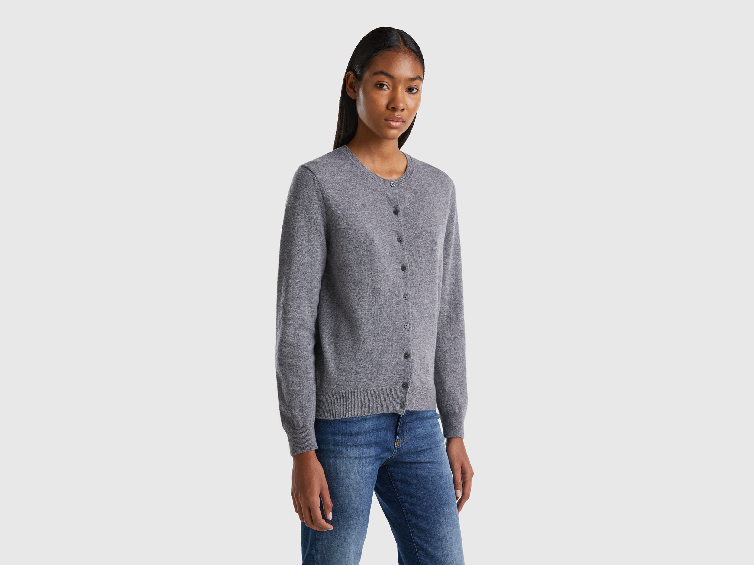 Grey cardigan new arrivals wool