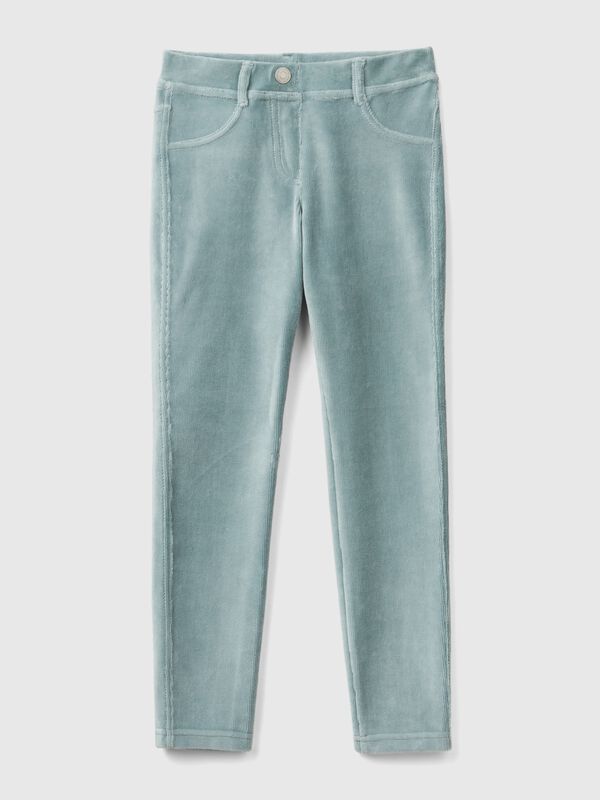 Super skinny chenille trousers Junior Girl