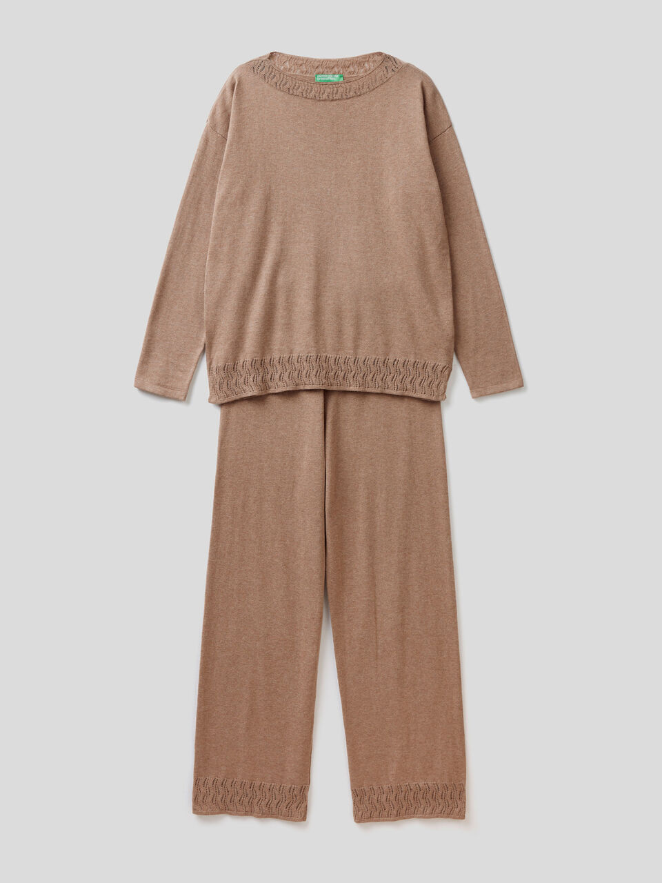 Knit 100% cotton pyjamas image number 1