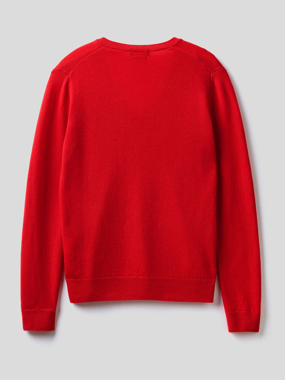 V-neck sweater in pure virgin wool image number 2