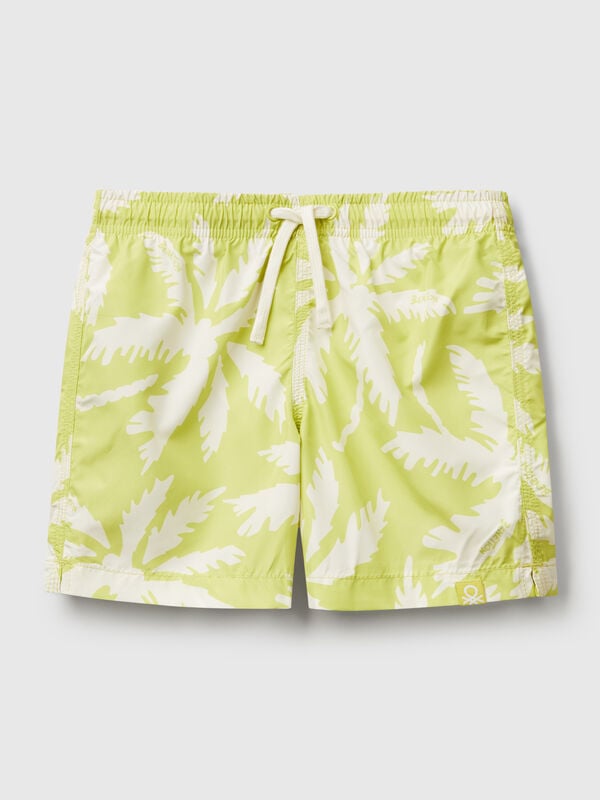 Patterned swim trunks in nylon Junior Boy