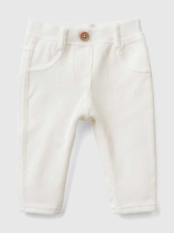 Stretch chenille pants New Born (0-18 months)