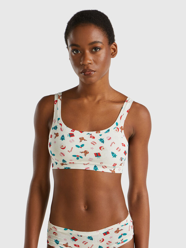 Bra with Christmas print Women