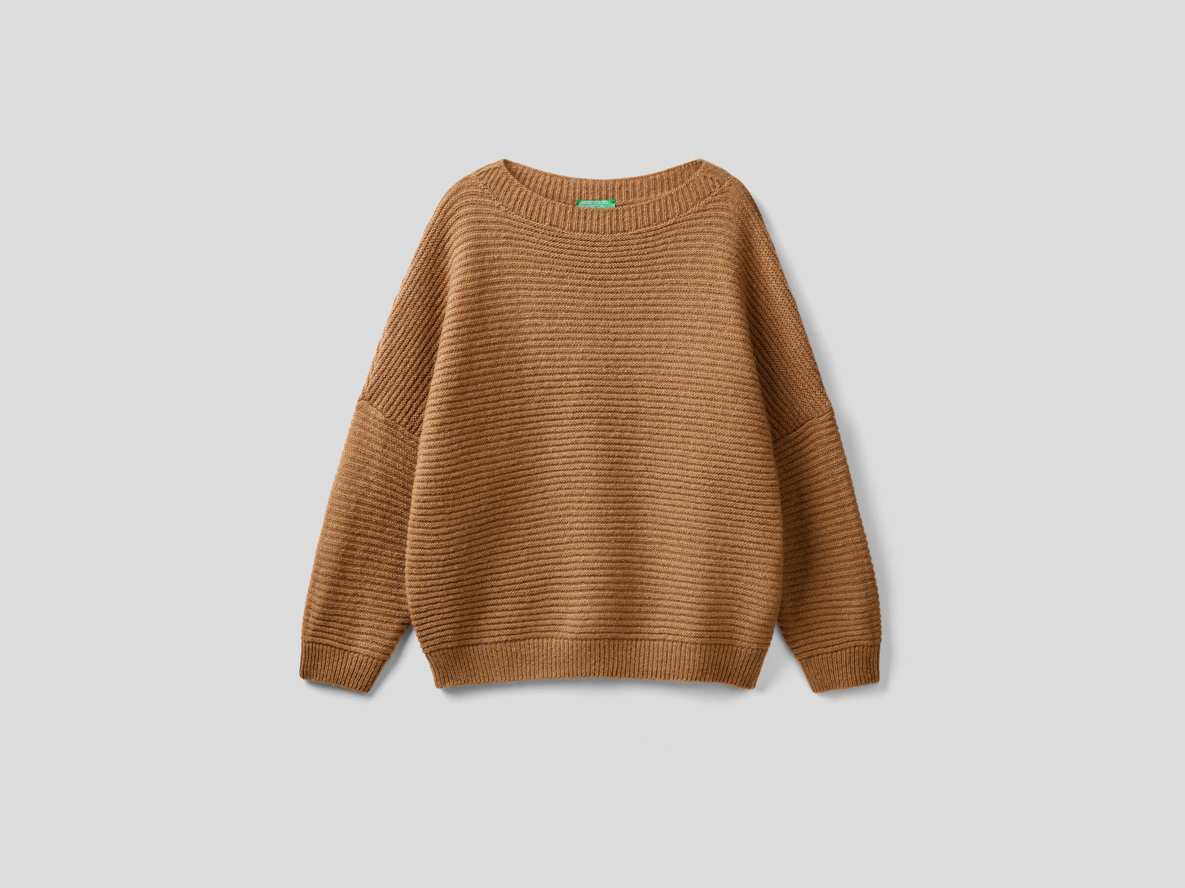 Boxy fit sweater in wool blend image number 4