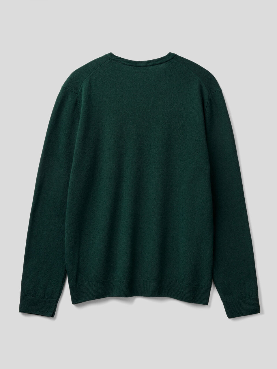 V-neck sweater in pure virgin wool image number 2