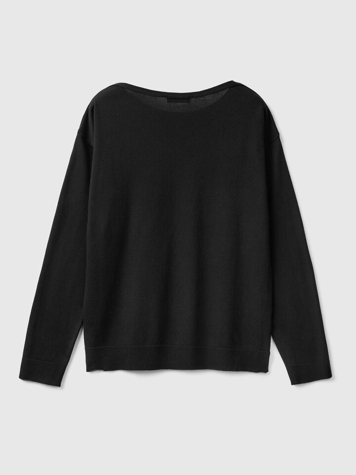 Boat neck sweater image number 2