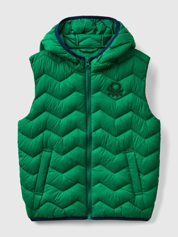 Padded vest with hood Junior Boy