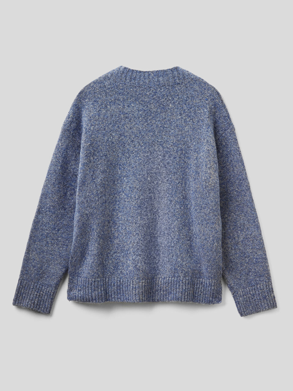 Boxy fit sweater in bouclé wool blend image number 2