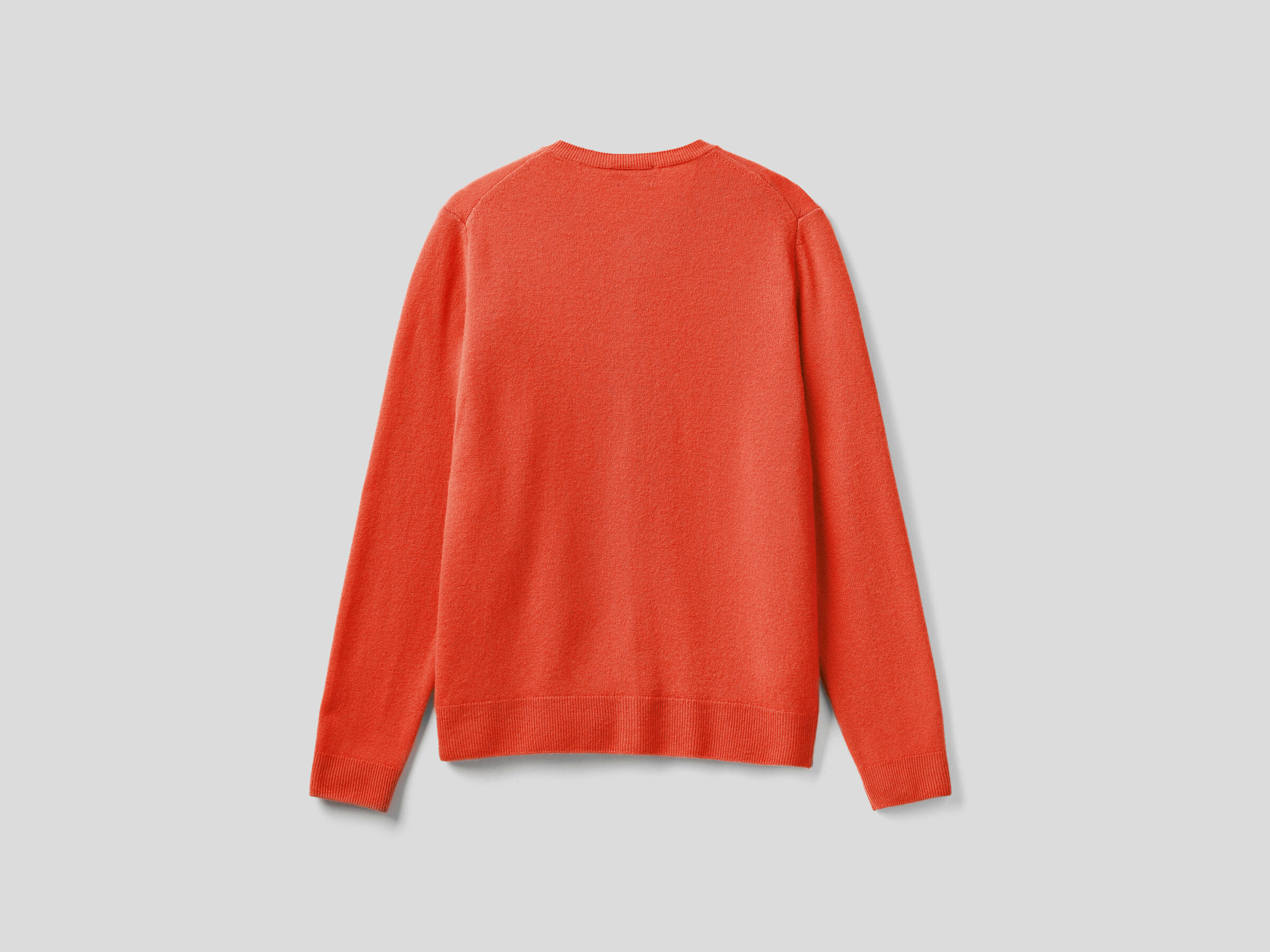 Crew neck cardigan in pure virgin wool image number 5