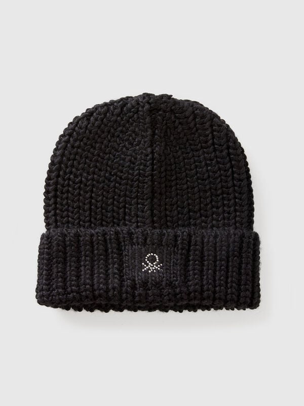 Hat with rhinestone logo Junior Girl