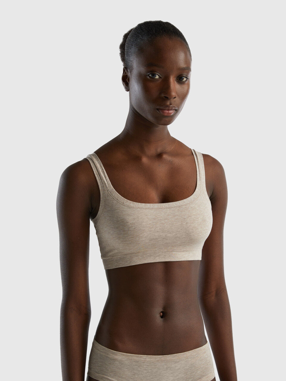 Super stretch organic cotton bra