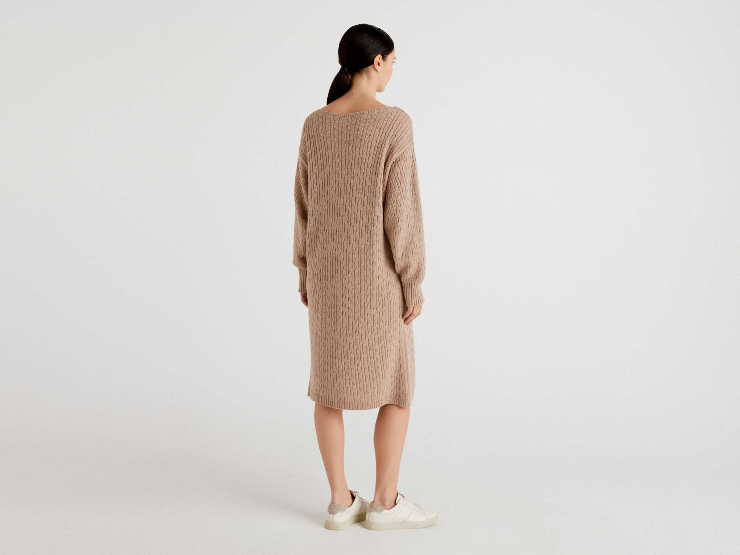 Cable knit midi dress image number 2