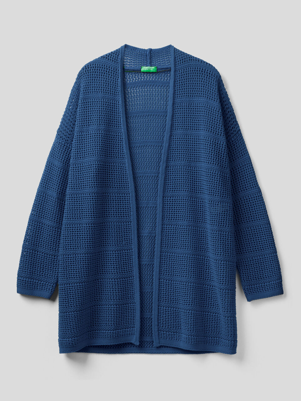 Long perforated cardigan image number 1