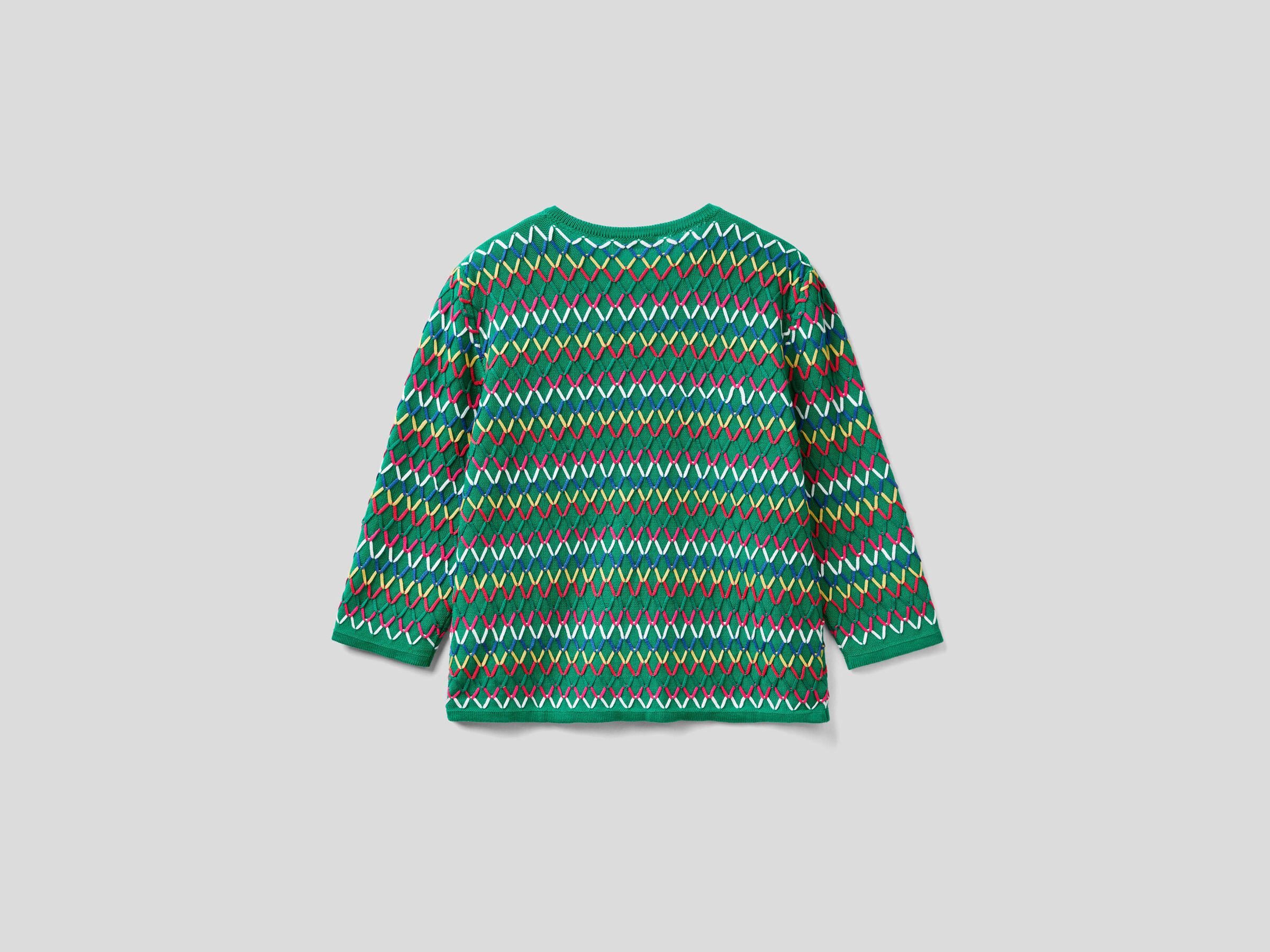 Multicolored 3/4 sleeve cardigan image number 6