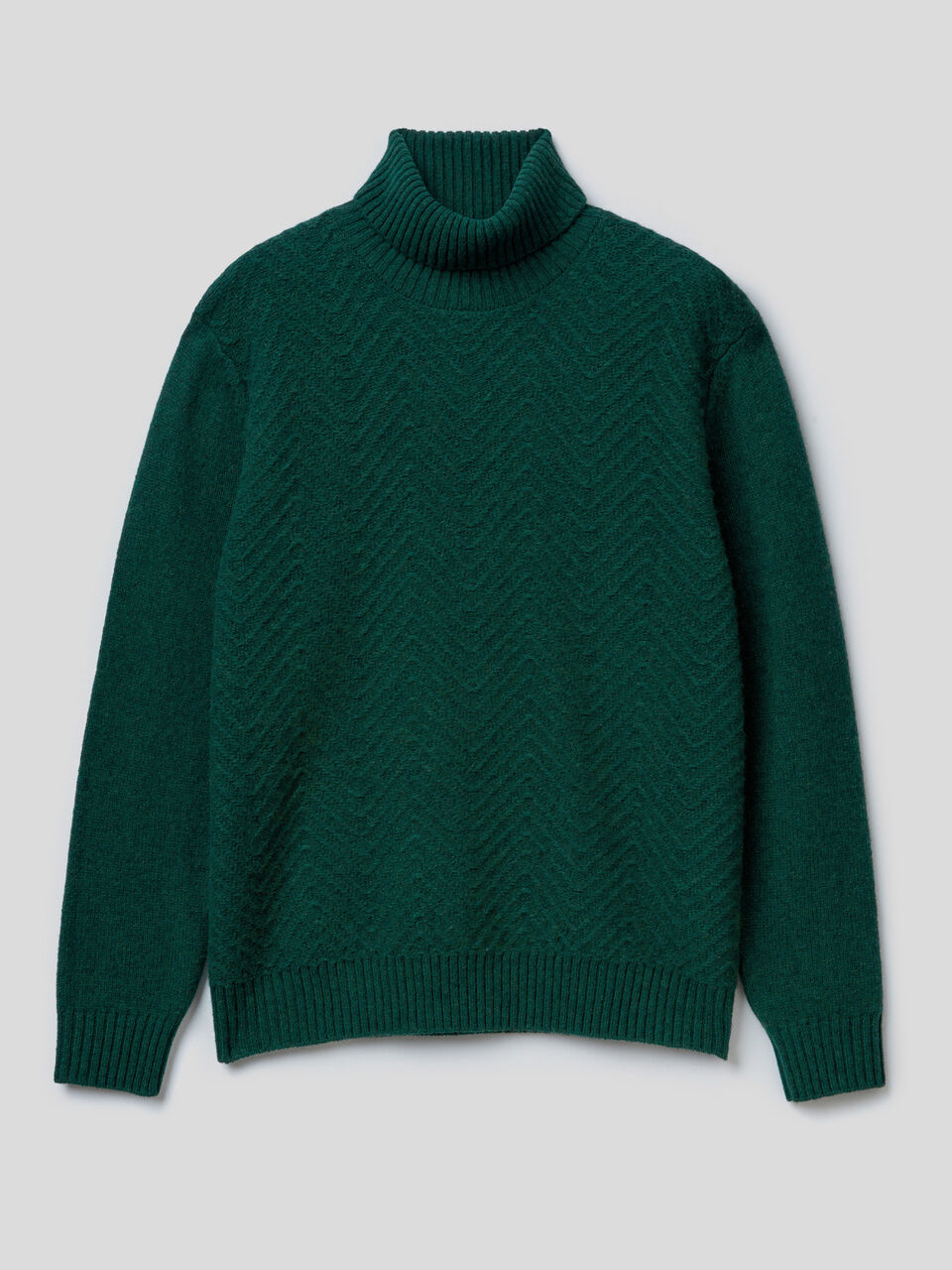 Turtleneck in pure Shetland wool image number 1