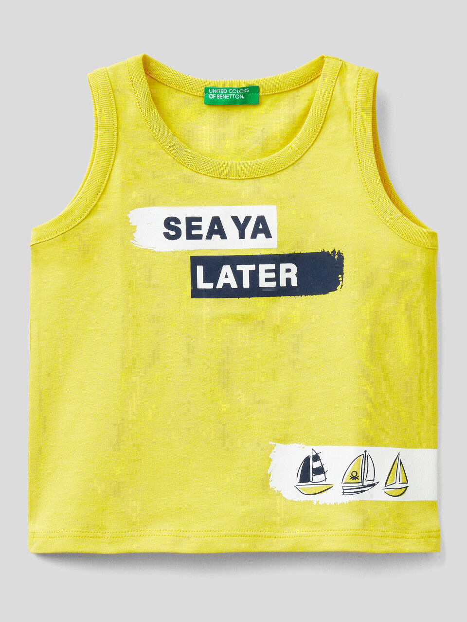 Crew neck tank with print