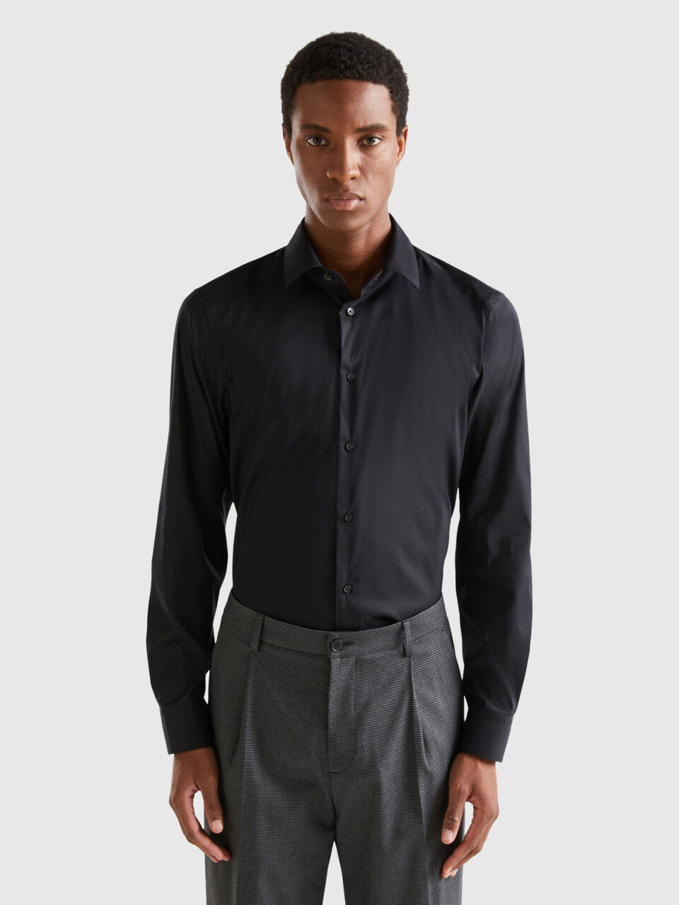 Camisa benetton sales hombre