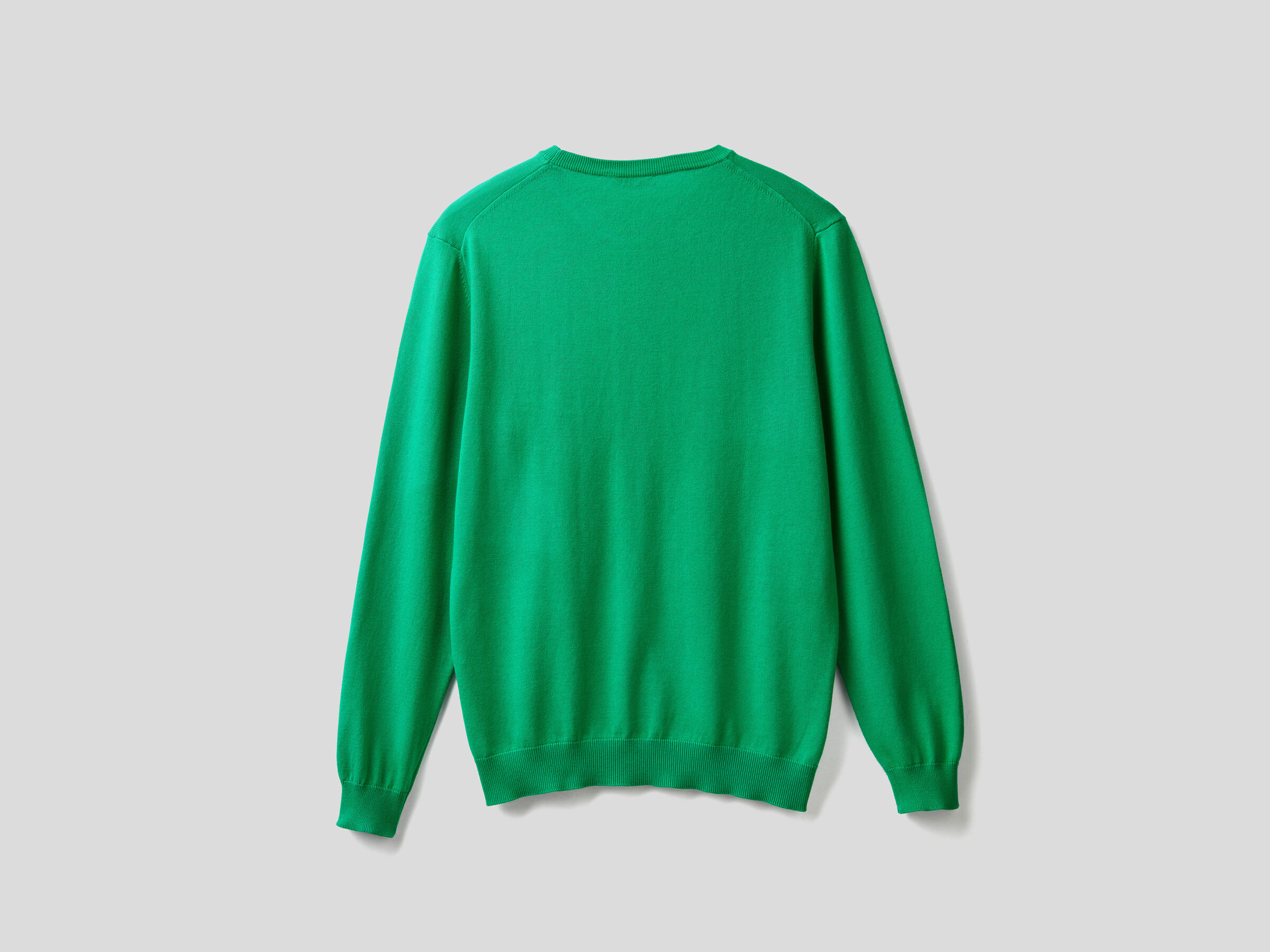 Crew neck sweater in 100% cotton image number 5