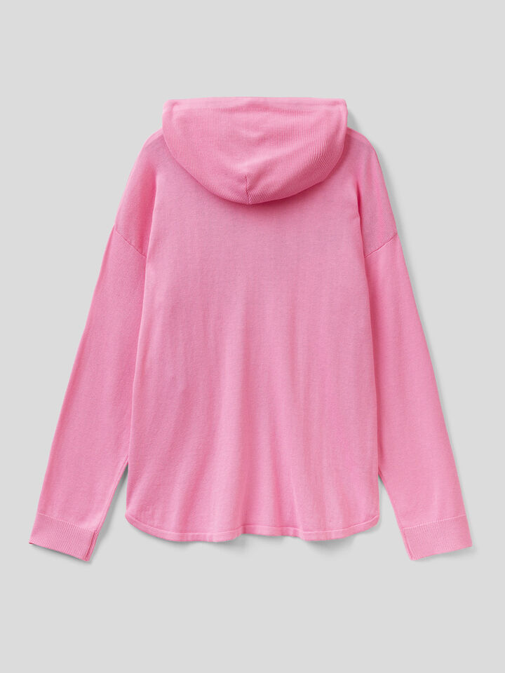 Sweater with hood in Modal® blend image number 2