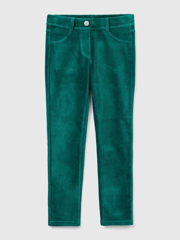 Super skinny chenille trousers Junior Girl