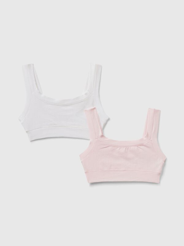 Two super stretch cotton tops Junior Girl
