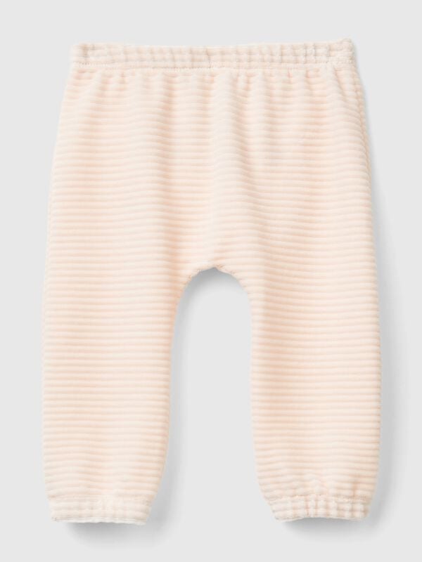 Chenille trousers with embroidery New Born (0-18 months)