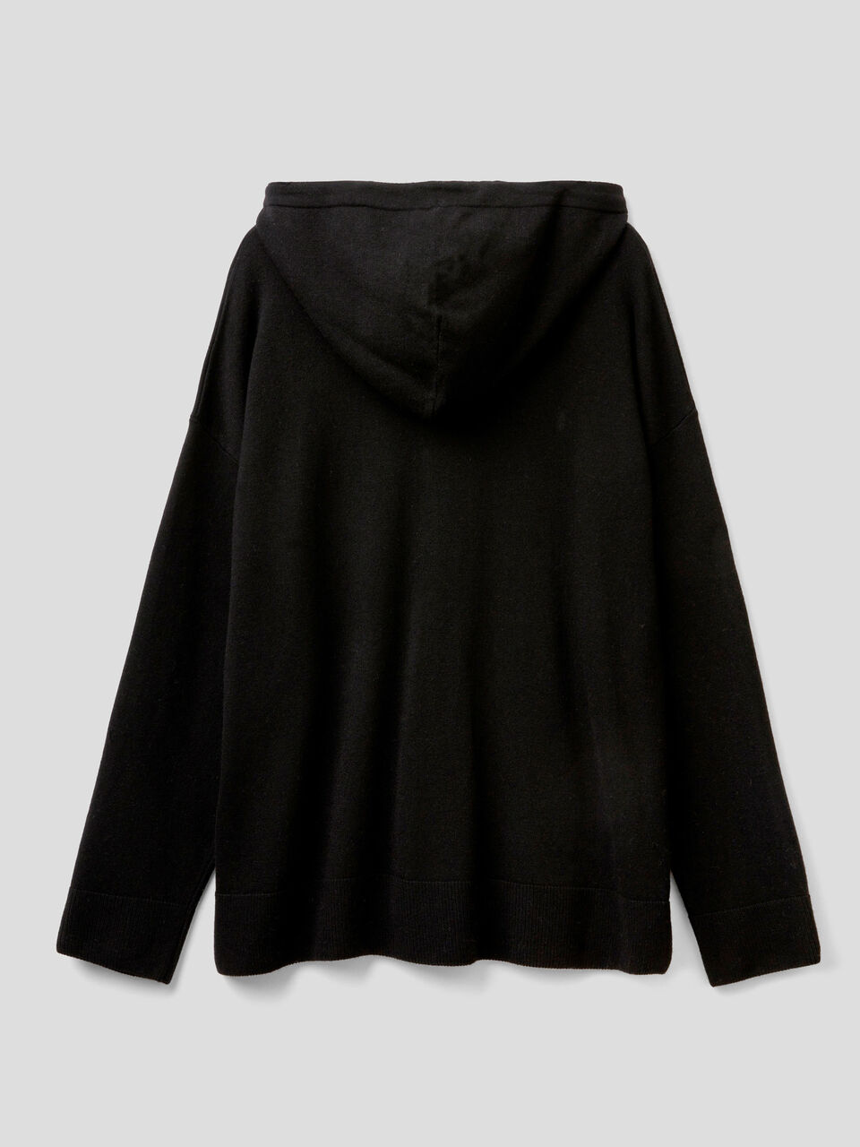 Sweater in cashmere blend with hood image number 2