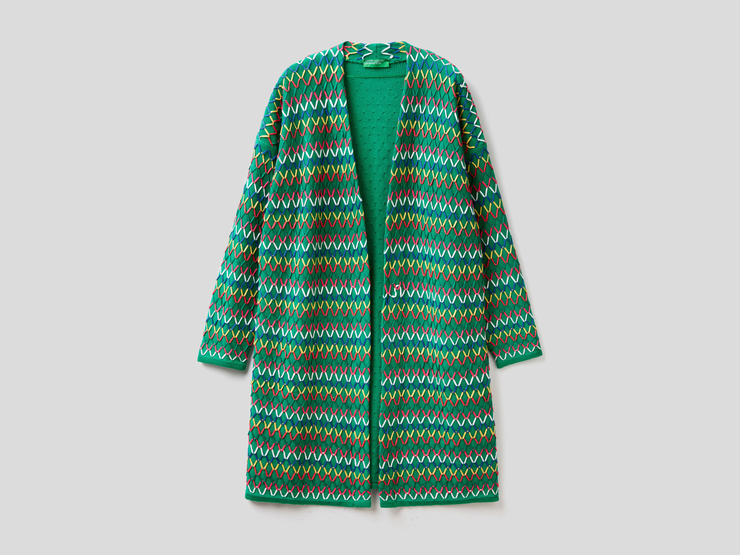 Long multicolored cardigan image number 5